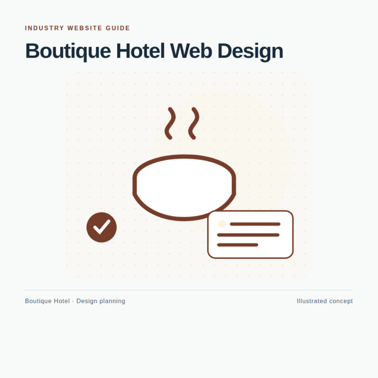 Original Boutique Hotel website planning illustration