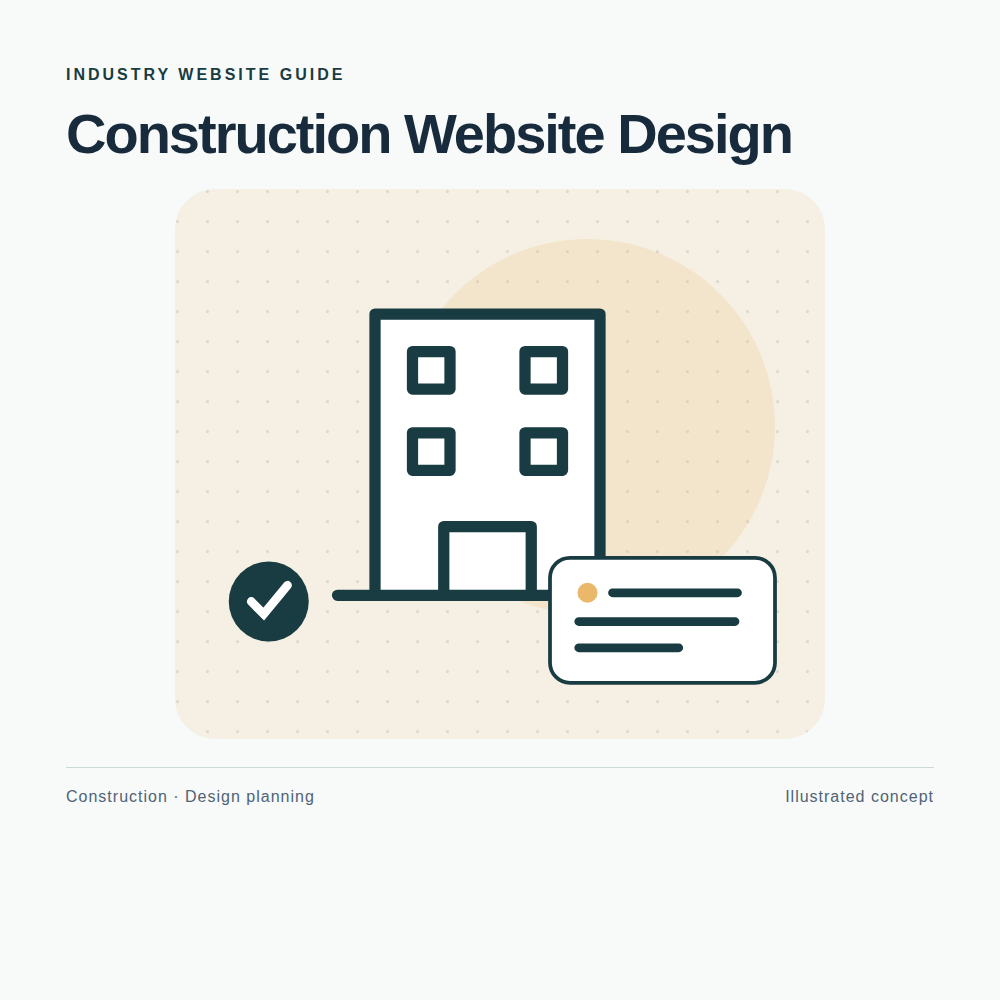 Original Construction website planning illustration