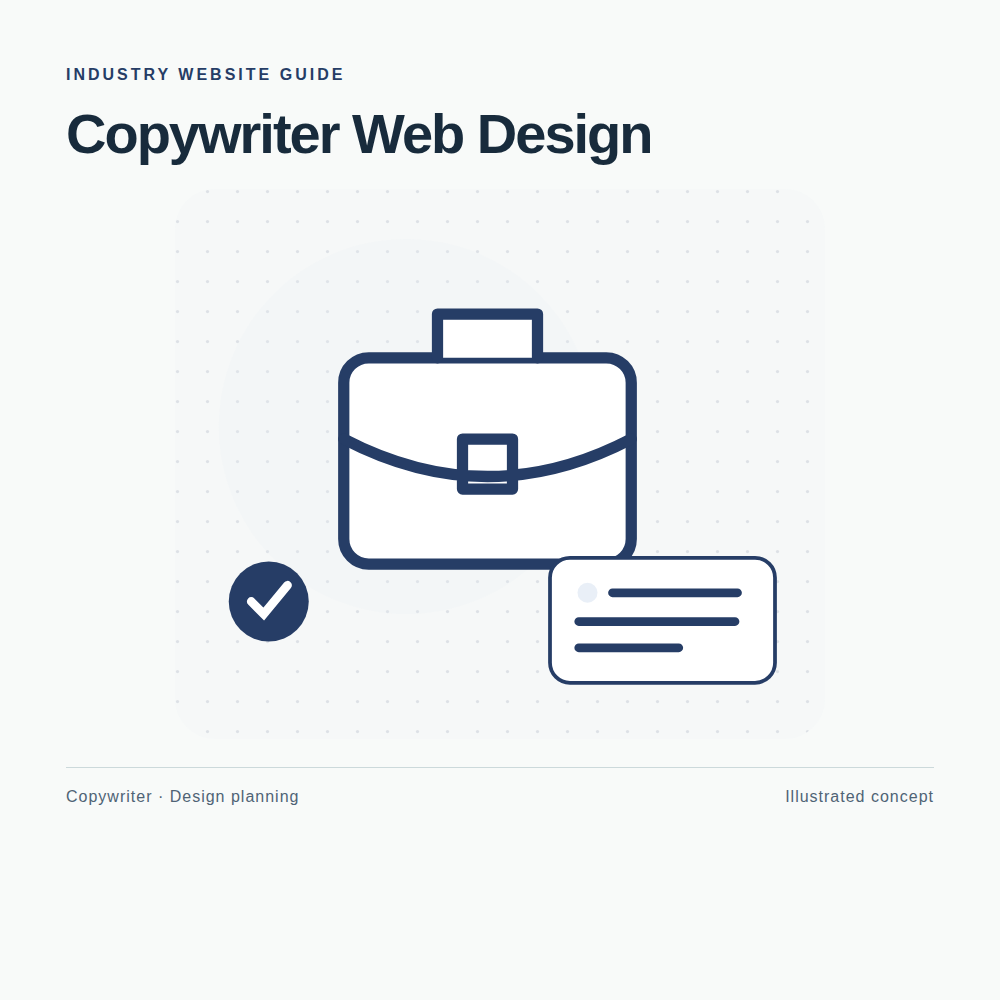 Original Copywriter website planning illustration