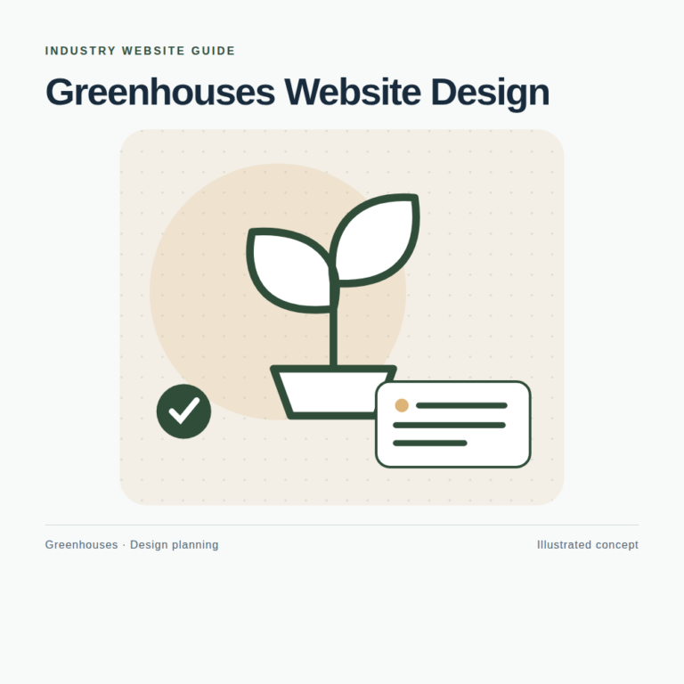 Original Greenhouses website planning illustration