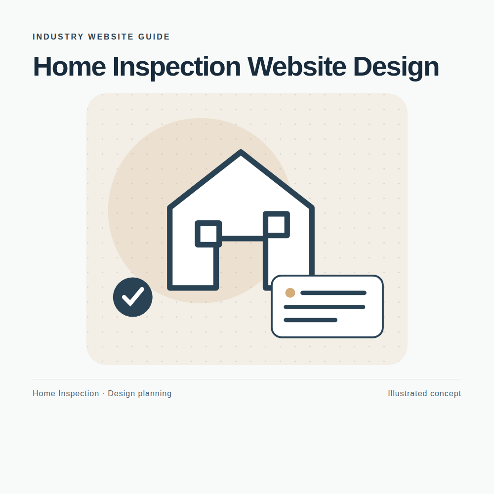 Original Home Inspection website planning illustration