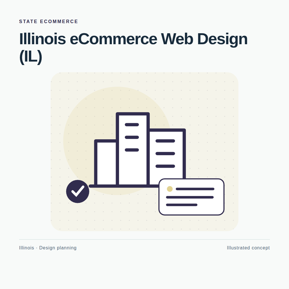 Original Illinois website planning illustration