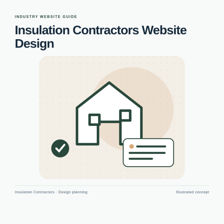 Original Insulation Contractors website planning illustration