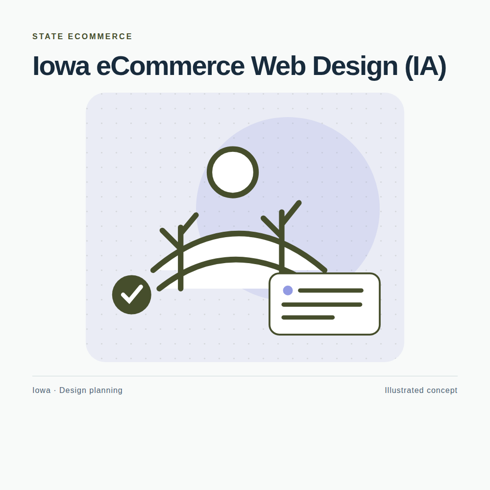 Original Iowa website planning illustration