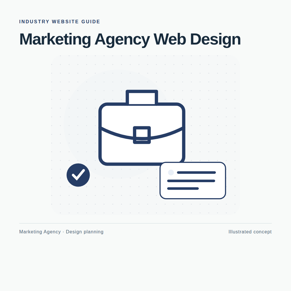 Original Marketing Agency website planning illustration