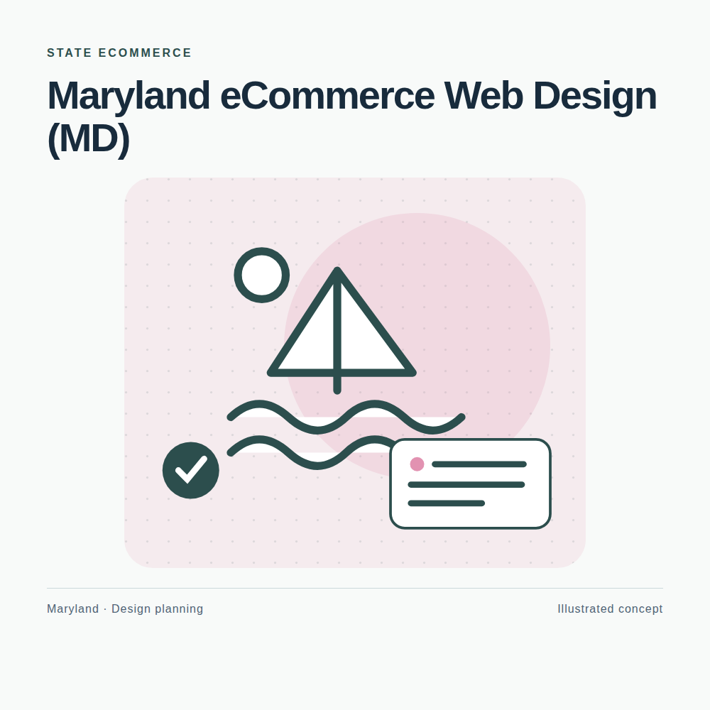 Original Maryland website planning illustration