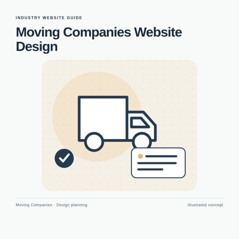 Original Moving Companies website planning illustration