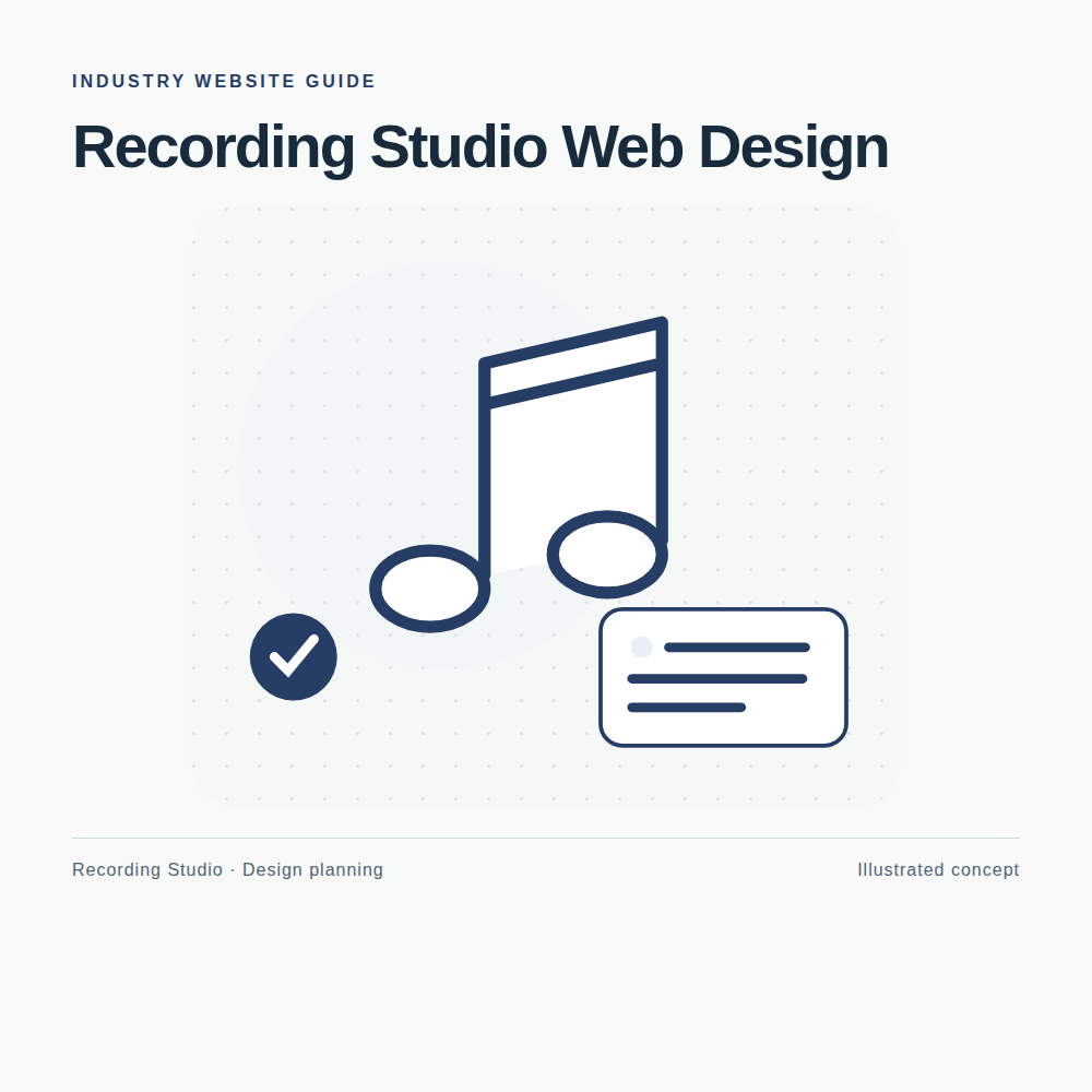 Original Recording Studio website planning illustration