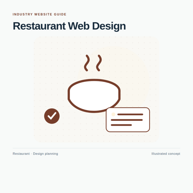 Original Restaurant website planning illustration