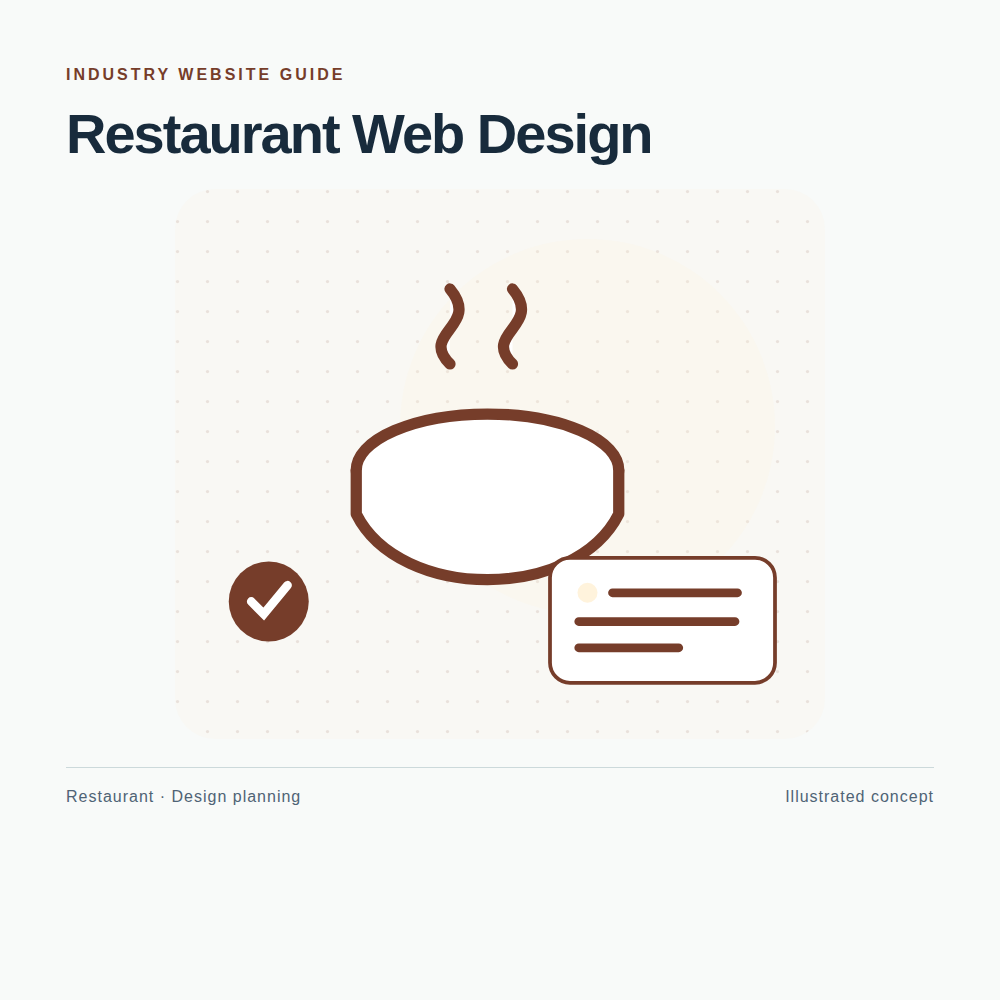 Original Restaurant website planning illustration