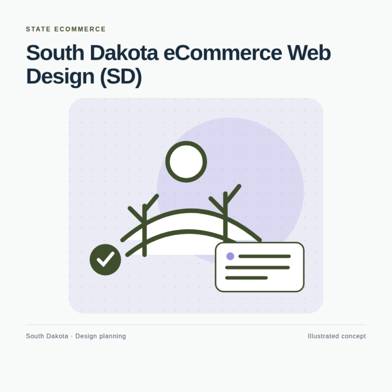 Original South Dakota website planning illustration