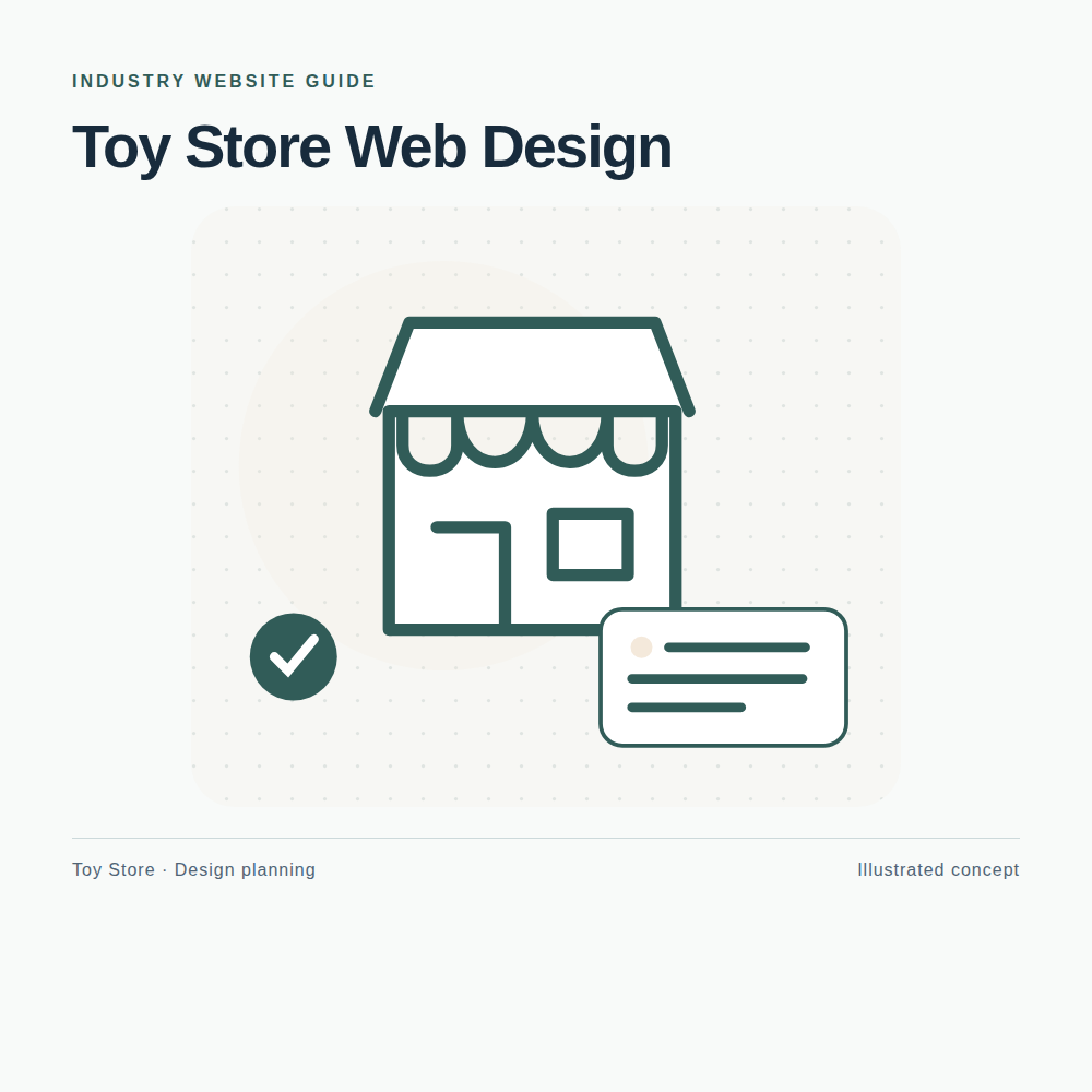 Original Toy Store website planning illustration