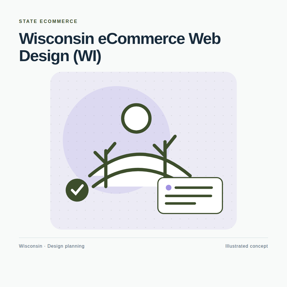 Original Wisconsin website planning illustration