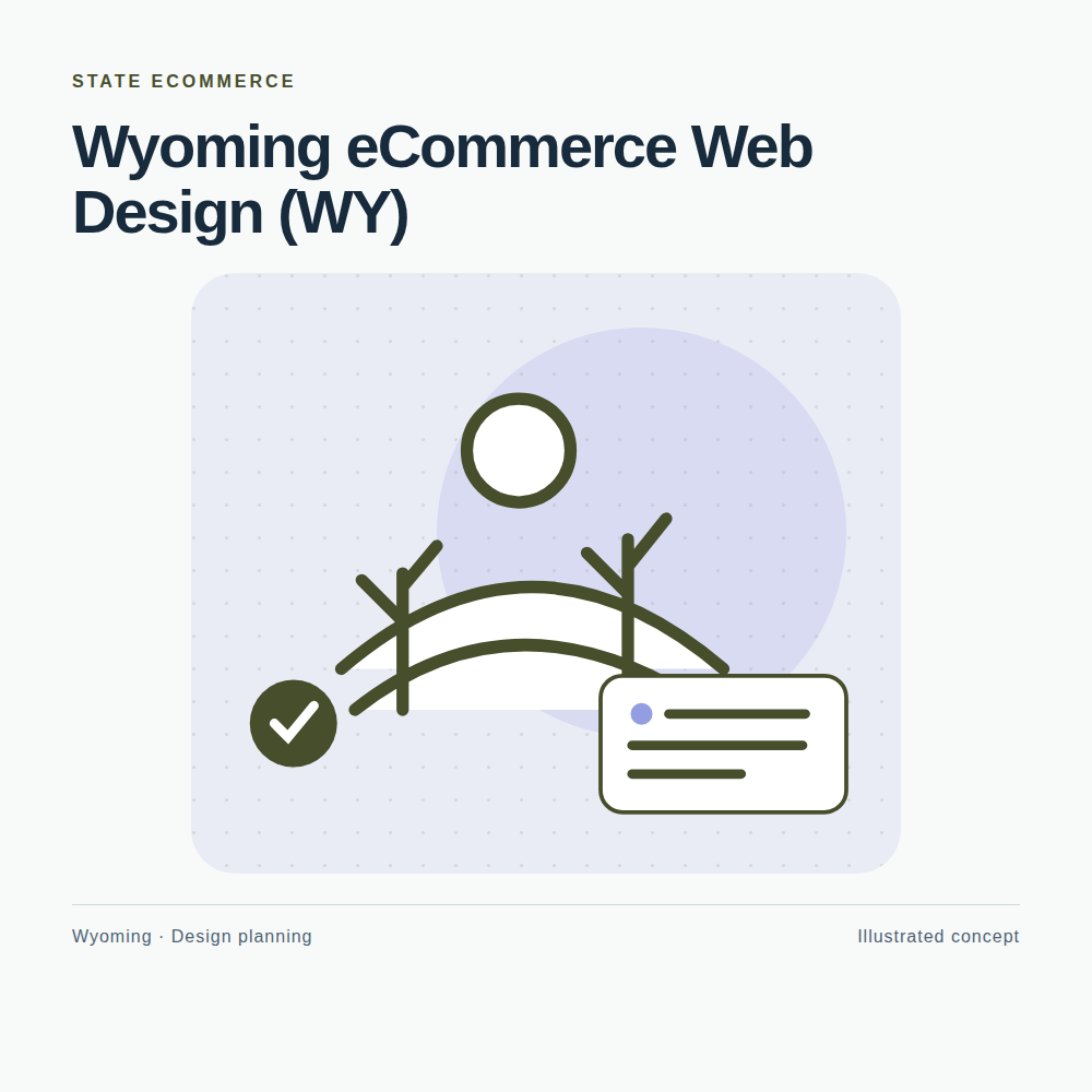 Original Wyoming website planning illustration