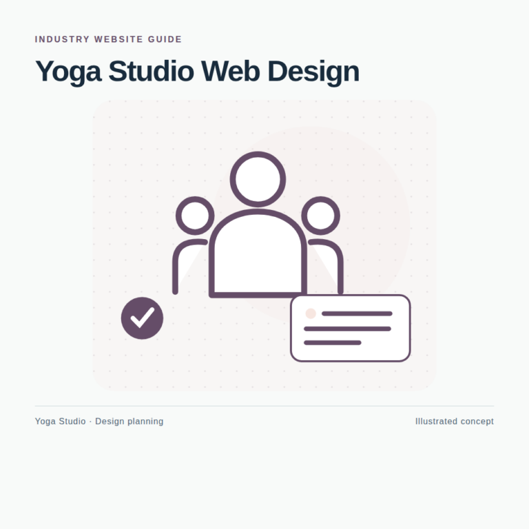 Original Yoga Studio website planning illustration